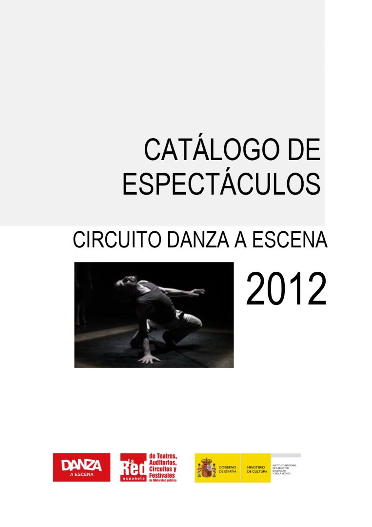 Catálogo Danza a Escena 2012