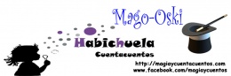 Logotipo de Magia y Cuentacuentos (Mago Oski y Habichuela cuentacuentos)