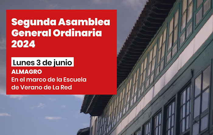 La Red celebra su segunda Asamblea General de 2024 el 3 de junio en Almagro
