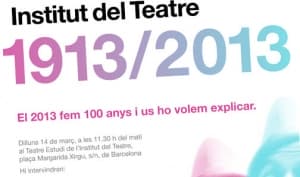 El Institut del Teatre celebra su centenario con un amplio programa de eventos