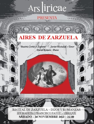 Cartel Aires de Zarzuela